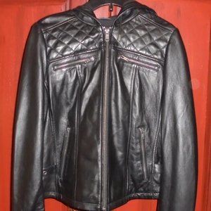 Wilson's Leather Ladies Small Black Leather Jacket NEW with Tags